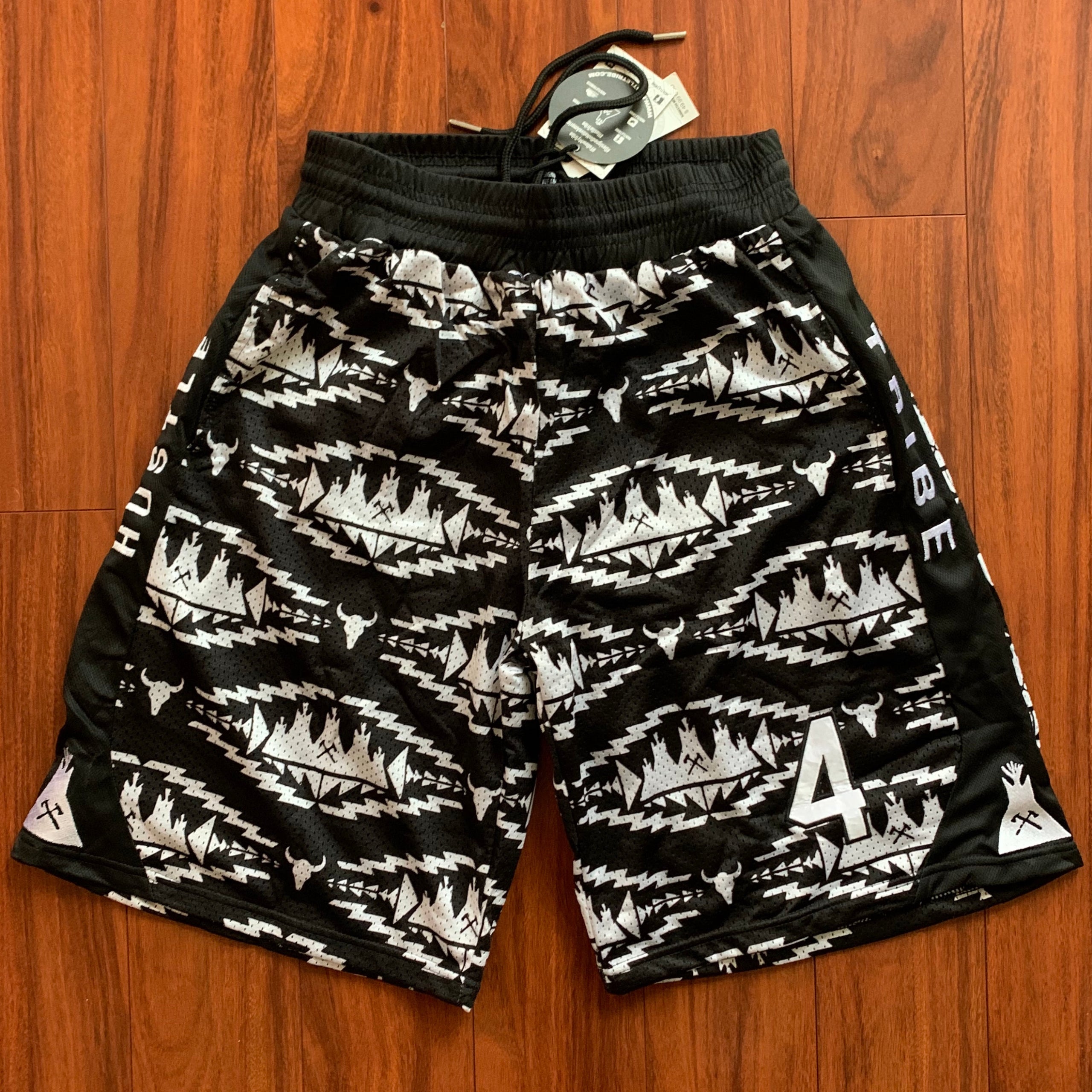 HT basketball Shorts Black Hustle Tribe